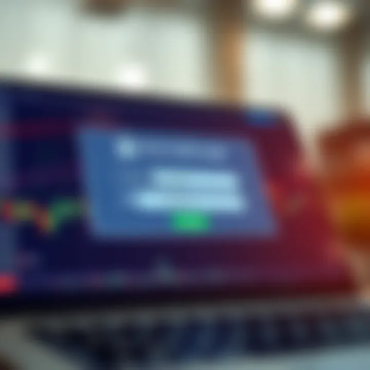 Secure login interface displaying username and password fields on a digital trading platform