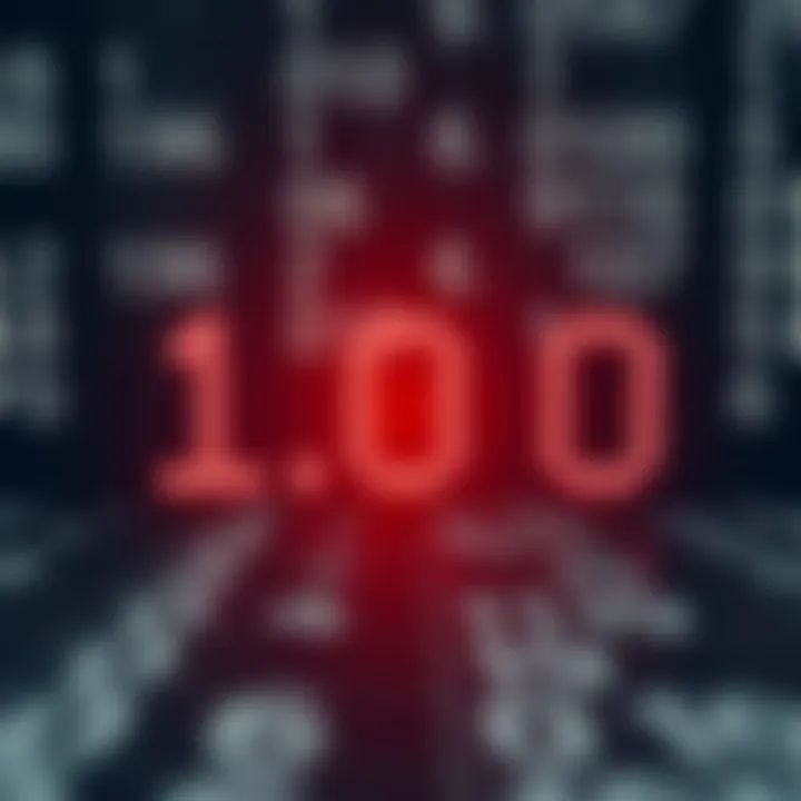 Visual representation of converting a binary sequence into its decimal equivalent using arithmetic calculation