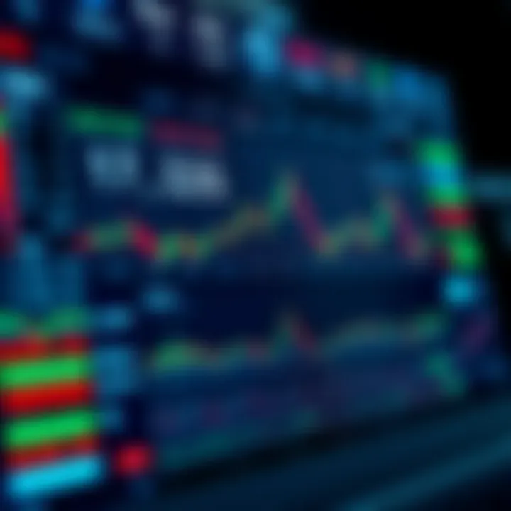 Dashboard of a crypto trading platform showing market trends and trading options