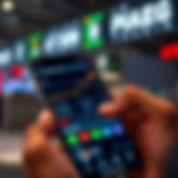 Secure forex trading app interface showing safety features and trading options