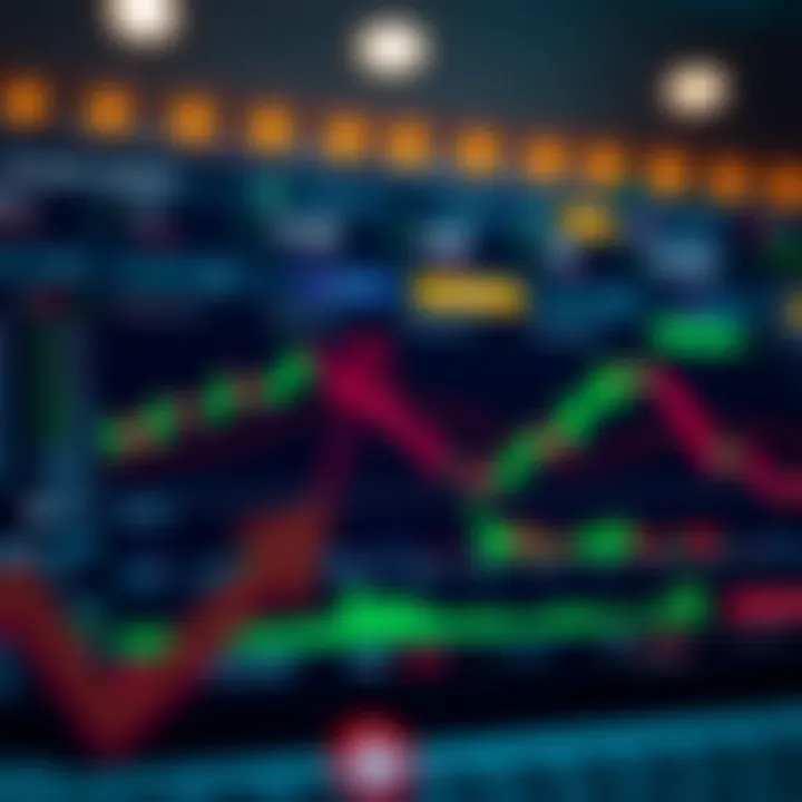 User interface of a cryptocurrency trading platform showing market charts and trading options