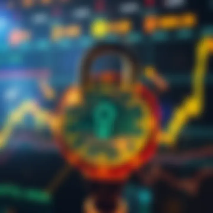 Secure digital lock symbolizing protection measures for crypto transactions