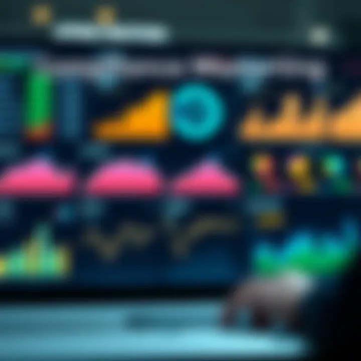 Digital Tools Enhancing Compliance Risk Monitoring Modern digital dashboard displaying compliance metrics and risk assessment charts