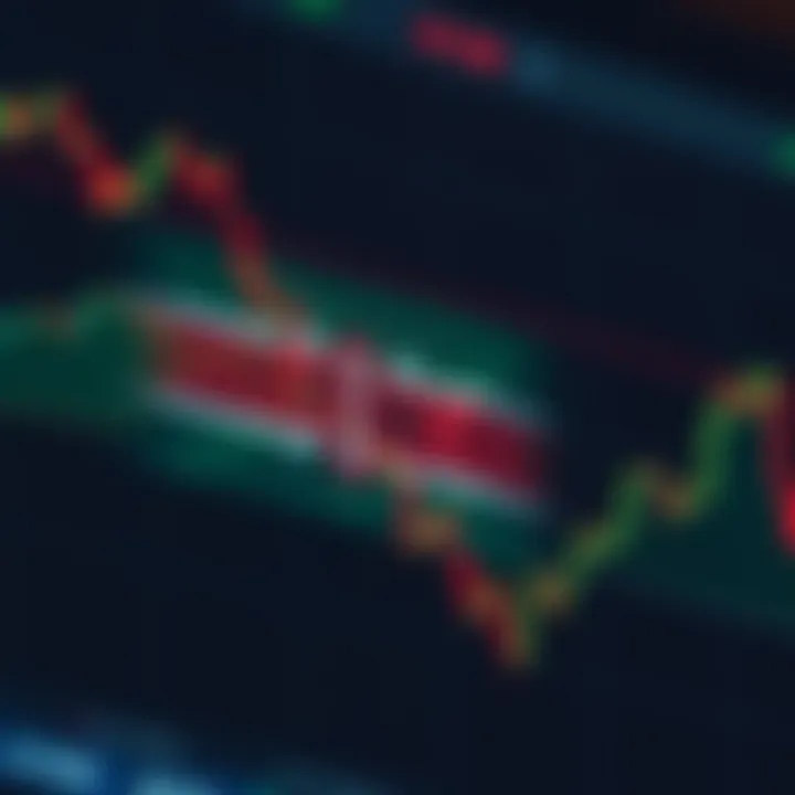 Graph showing currency exchange trends with Kenyan flag overlay