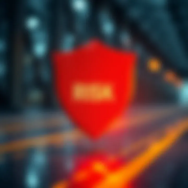 Operational Safeguarding Against Risks Protective shield symbolizing safeguarding operations from potential threats