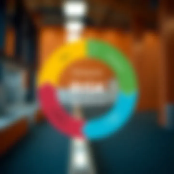 Visual representation of risk management cycle highlighting identification, assessment, mitigation, and continuous monitoring in a business context