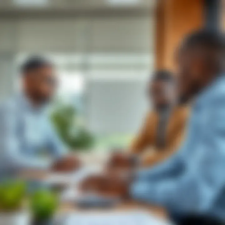 Collaborative Risk Management Planning in Kenyan Organizations Team discussing organizational risk factors and mitigation strategies in a modern workspace