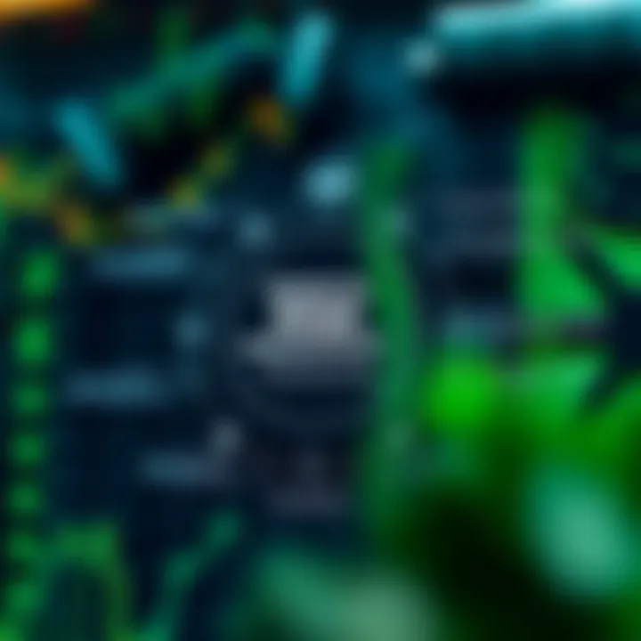 Diagram showing key components of a financial risk management framework with tools and compliance elements