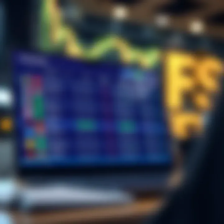 Illustration of a digital platform displaying forex broker options for Kenyan traders