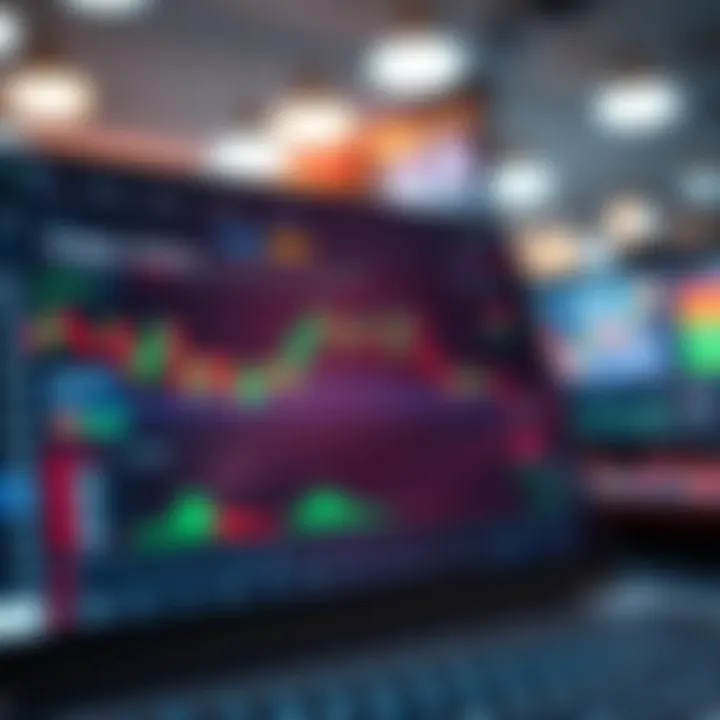 Diagram showing forex trading tools and common strategies on a digital trading platform