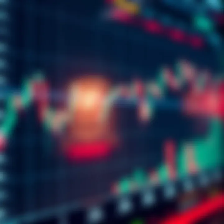 Graph showing currency exchange rate fluctuations on a digital trading platform