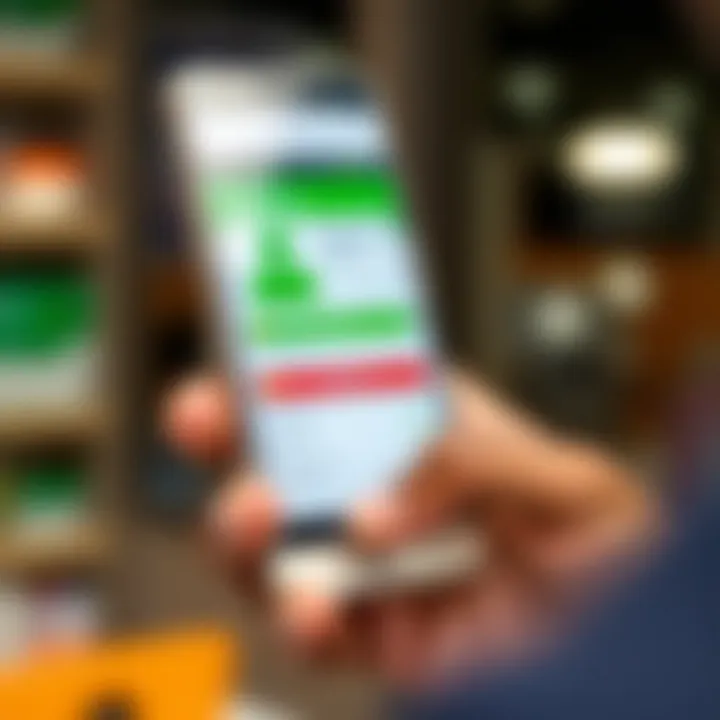 Mobile phone showing M-Pesa payment app used for secure transactions in forex trading