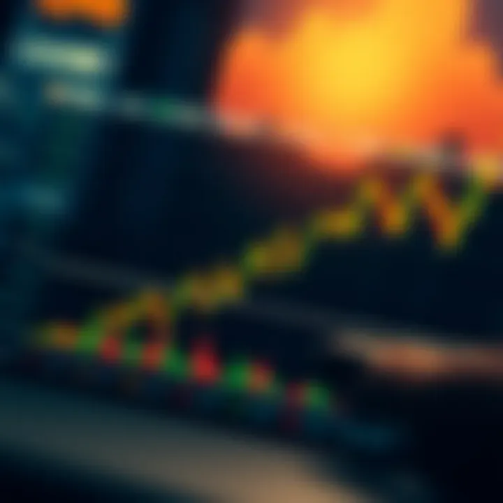 Graph showing rising and falling trends in Kenyan financial markets for binary trading