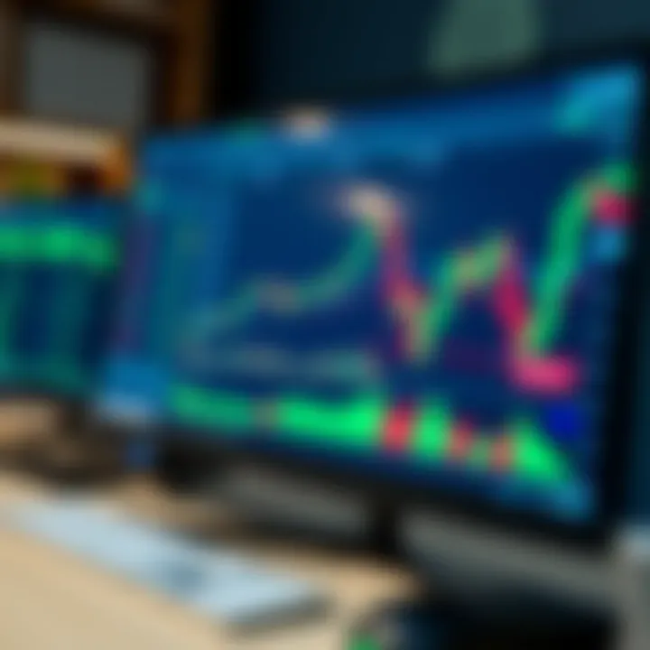 Screen displaying binary trading platform interface with options and charts