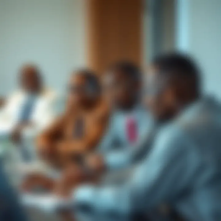 Kenyan government officials discussing national risk management strategies in a conference room