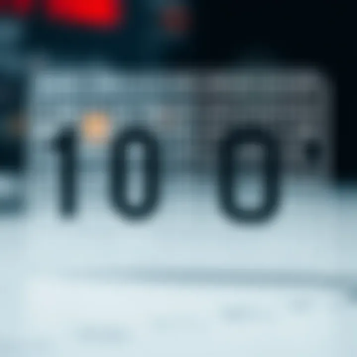 Diagram illustrating the representation of decimal digits using binary coded decimal format