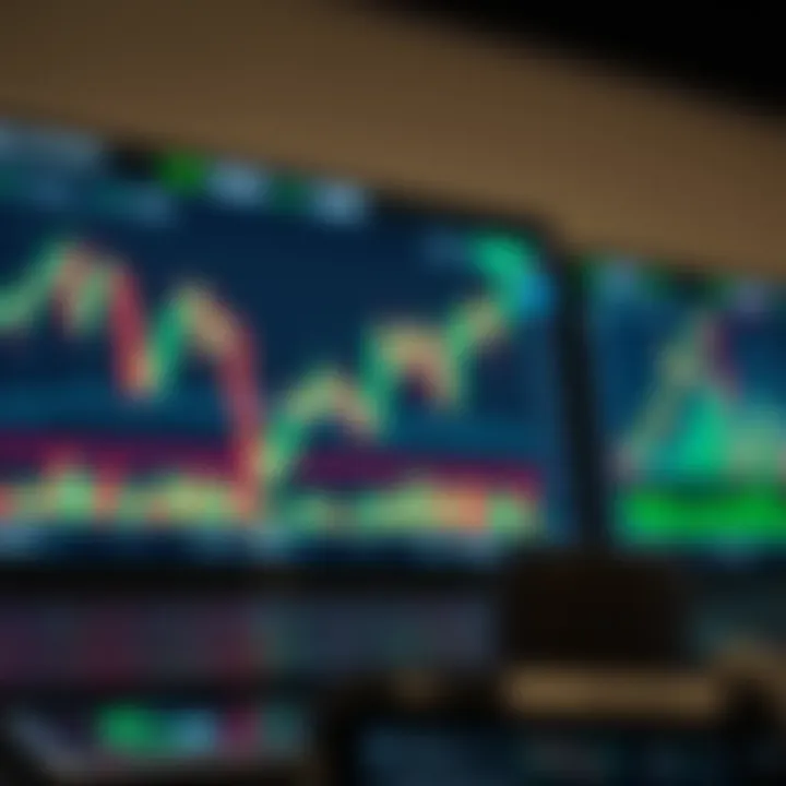 Illustration of financial charts and risk management tools for trading