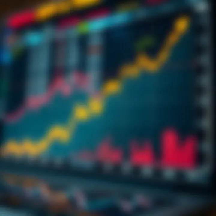 Graph displaying trends and data points symbolizing copy trading growth in Kenyan market