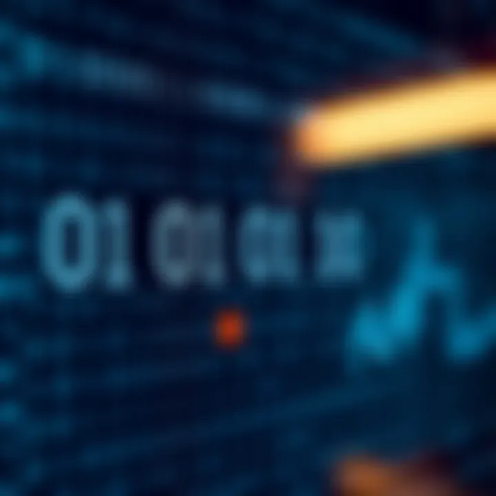 Diagram showing the structure of a binary number with individual bits highlighted