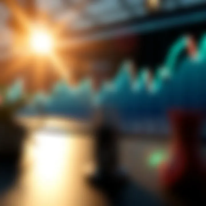 Forex Binary Options Trading Trends Visualization Graph displaying fluctuating forex binary options trading trends