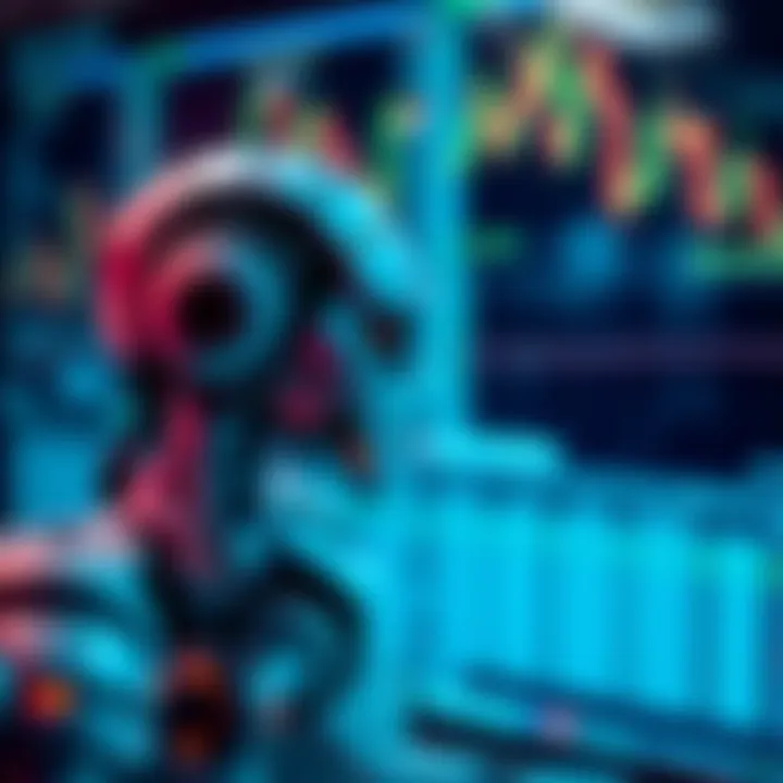 Algorithm-Driven Forex Robots Optimizing Currency Trades Conceptual representation of algorithm-driven forex robots optimizing currency trades