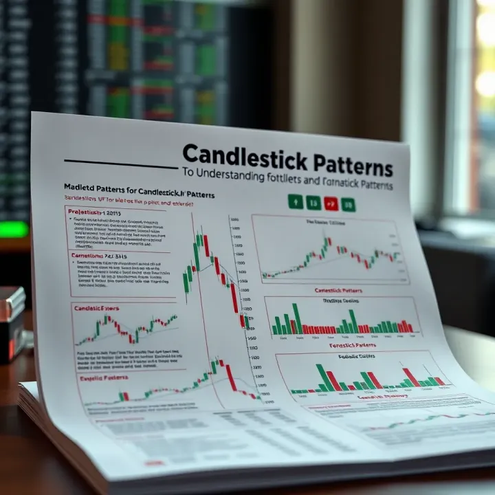 PDF document displaying detailed explanations and diagrams of candlestick formations for traders in Kenya