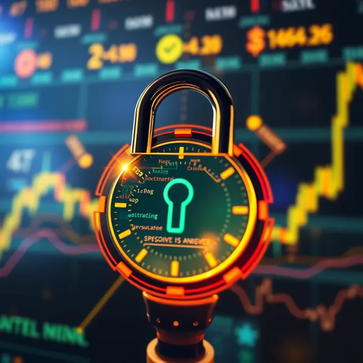 Secure digital lock symbolizing protection measures for crypto transactions