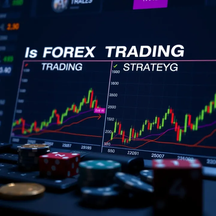Comparison chart illustrating differences between forex trading and gambling highlighting risk management and strategy