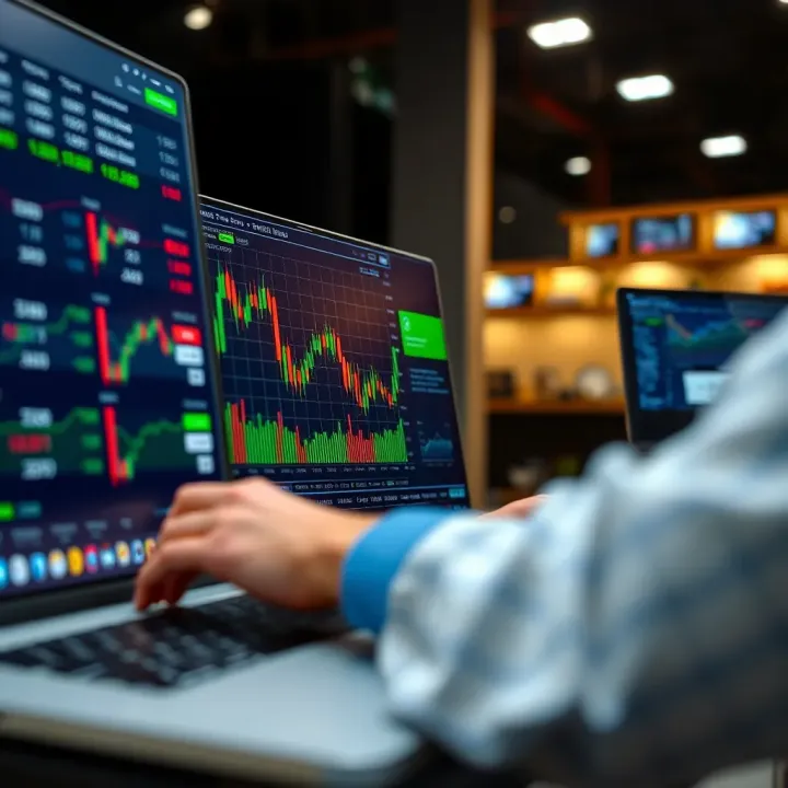 Customizable trading interface with adjustable indicators and tools tailored for binary options trading
