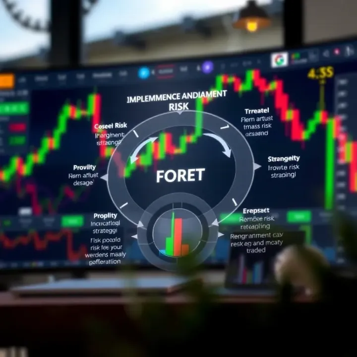 Diagram illustrating risk management strategies in forex trading