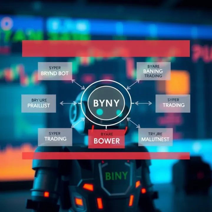 Diagram illustrating different types of binary trading bots and their functions