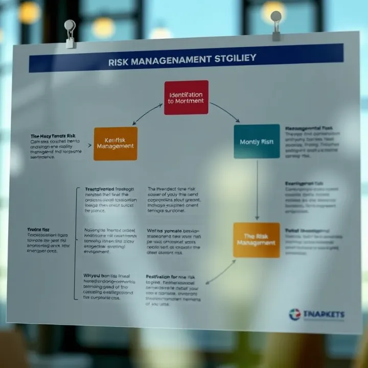 Flowchart demonstrating the risk management cycle from identification to monitoring in a Kenyan business environment
