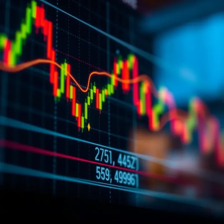 Detailed forex chart showcasing key continuation patterns like flags and pennants near price trends