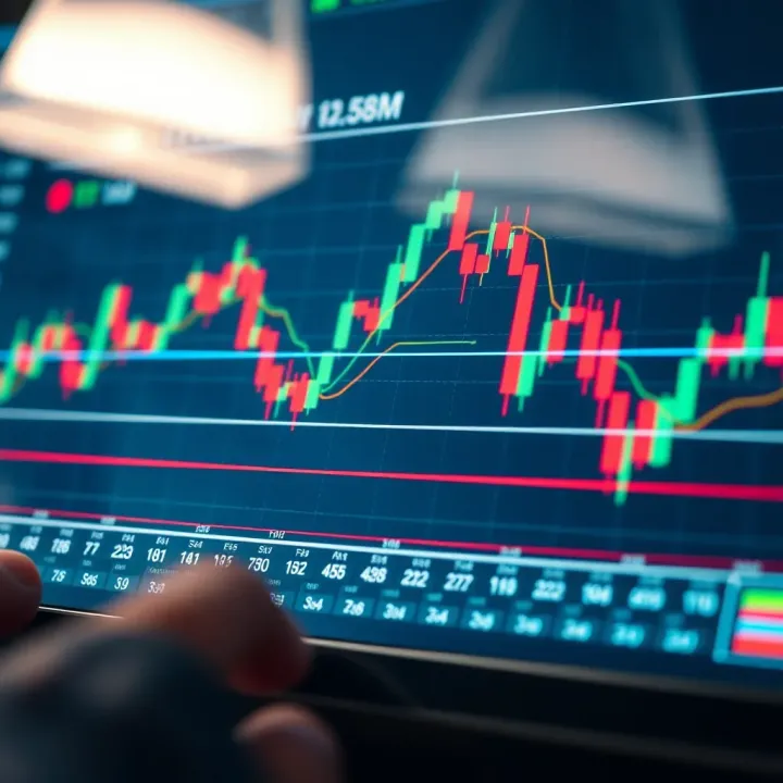 Chart illustrating market volatility and techniques to minimize trading losses