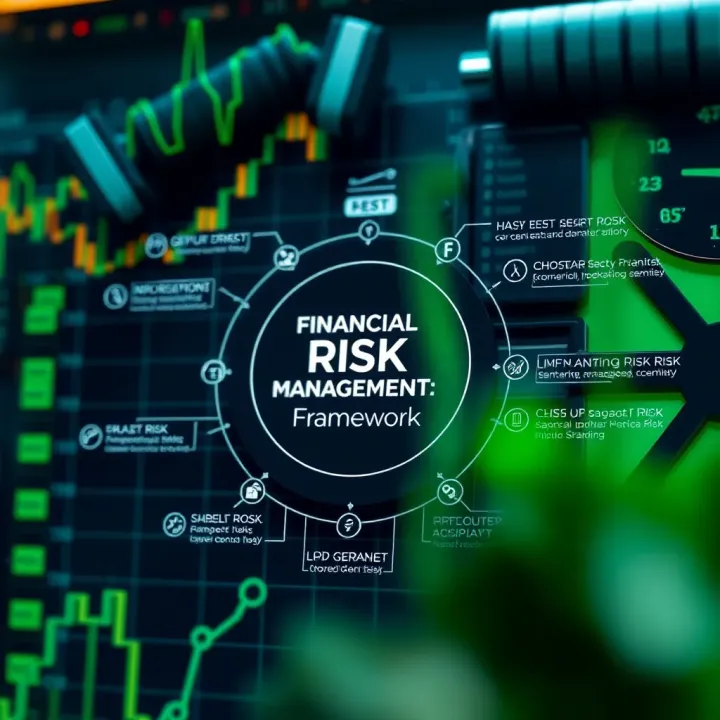 Core Components of a Financial Risk Management Framework Diagram showing key components of a financial risk management framework with tools and compliance elements