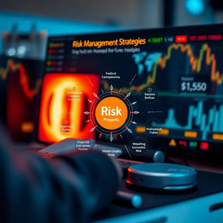 Essential Risk Management Strategies for Forex Traders Diagram illustrating key tools and strategies for managing risk in forex trading