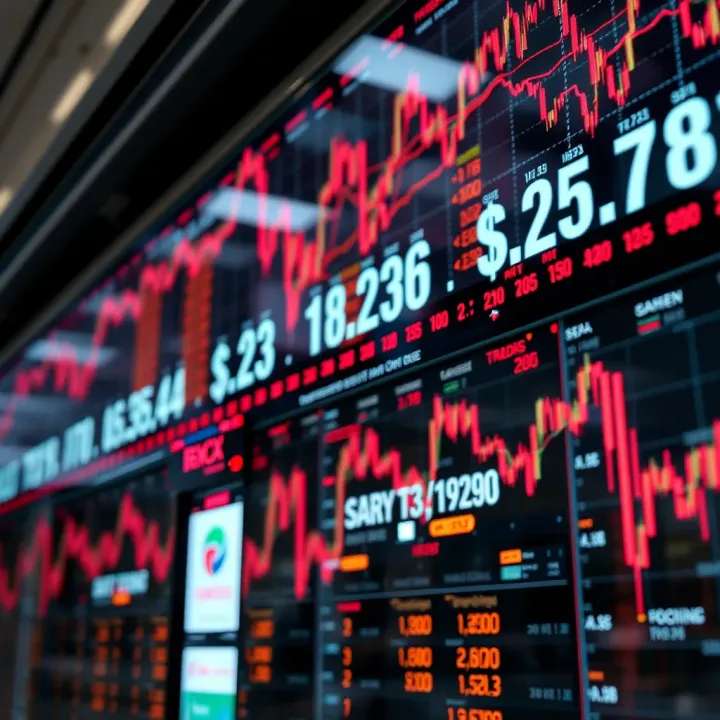 Global Currency Exchange and Market Linkages Illustration of global currency exchange rates and market connections