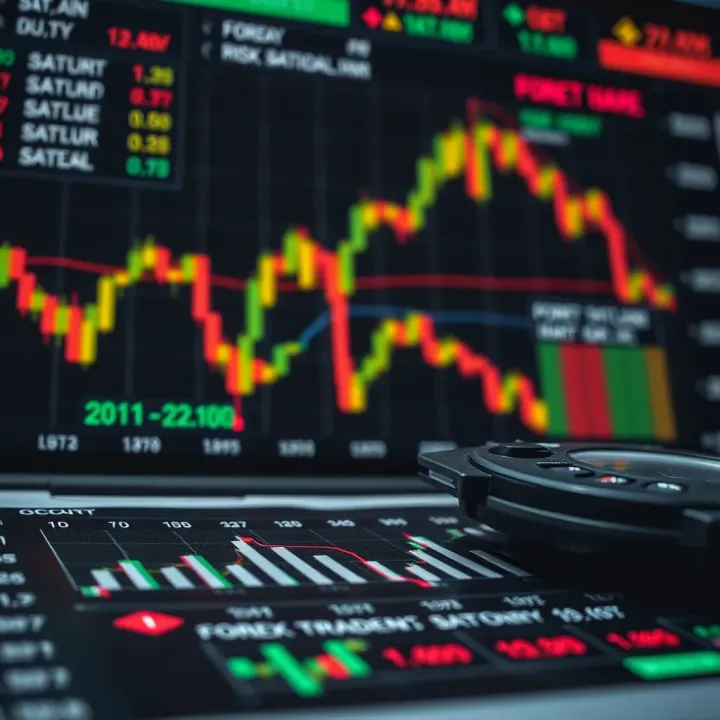 Chart depicting risk management strategies with forex trading tools and Kenyan financial indicators