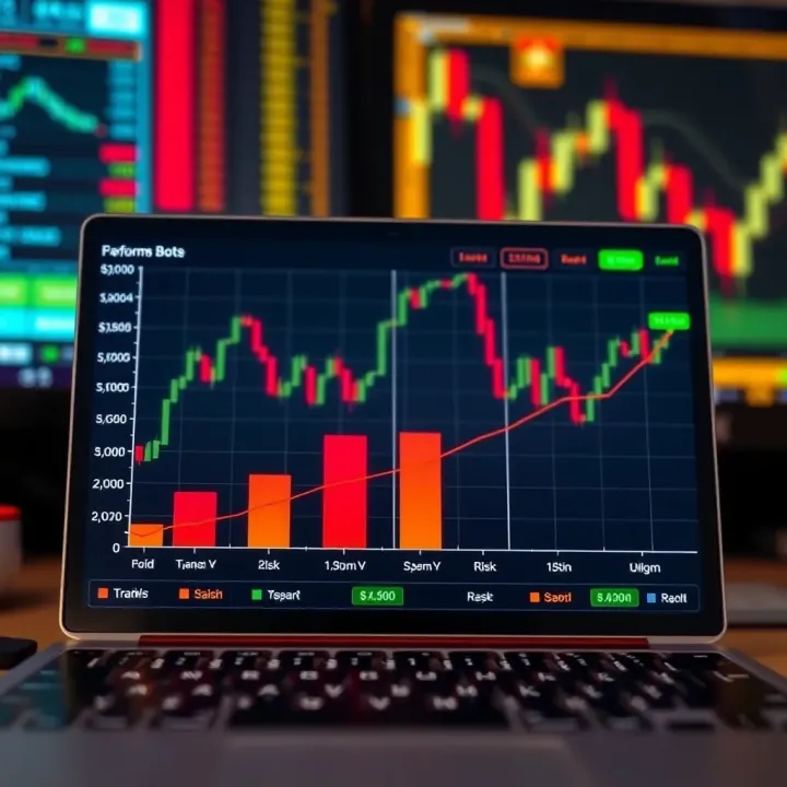 Performance Comparison of Forex Trading Bots for Kenyan Traders Graph showing performance metrics comparison of different forex trading bots highlighting factors like profitability, risk, and efficiency for Kenyan traders