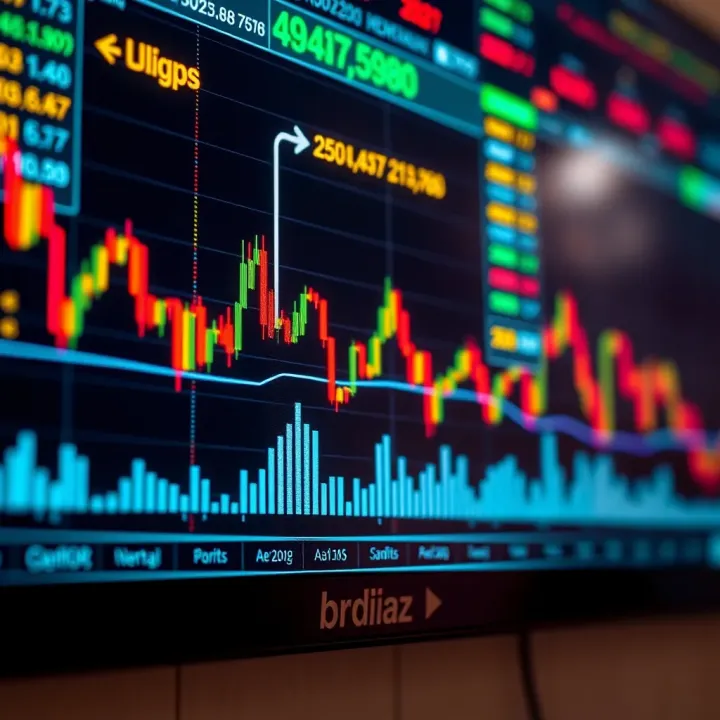 Forex trading chart showing currency pair fluctuations with an emphasis on Kenyan Shilling trends