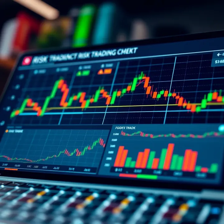 Chart illustrating risk management strategies and trading platform selection criteria