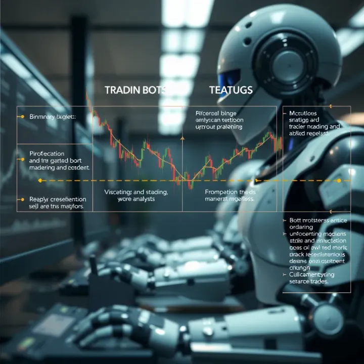 Diagram illustrating the functioning of a binary trading bot in automated market analysis