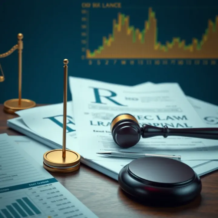 Visual representation of legal documents and compliance symbols related to trading regulations in Kenya