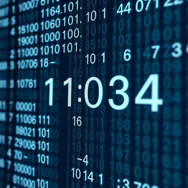 Illustration showing the conversion of a binary number to its decimal equivalent with positional values