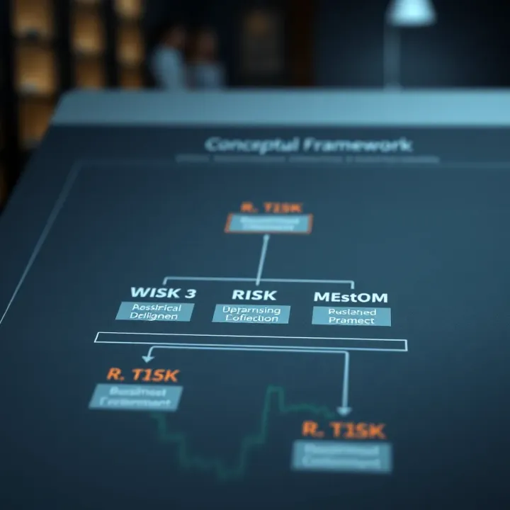Diagram illustrating the concept of risk identification and assessment in business environments