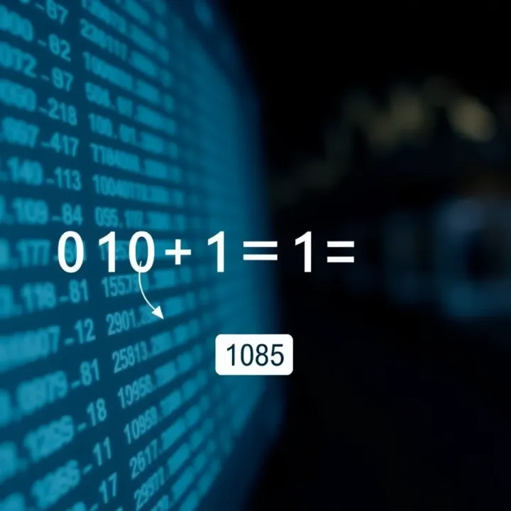 Diagram illustrating binary subtraction with borrow concept
